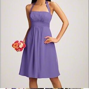 Alfred Angelo Halter Bridesmaid Gown NWT purple size 12